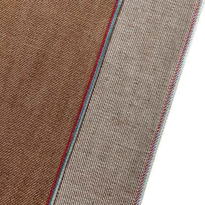 RiverDenim 10.7oz Khaki, Red/Blue Selvedge