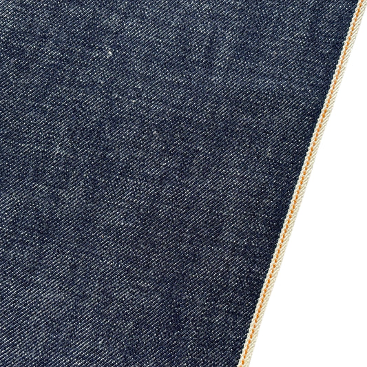 RiverDenim 14.7oz Deep Indigo, Orange Selvedge